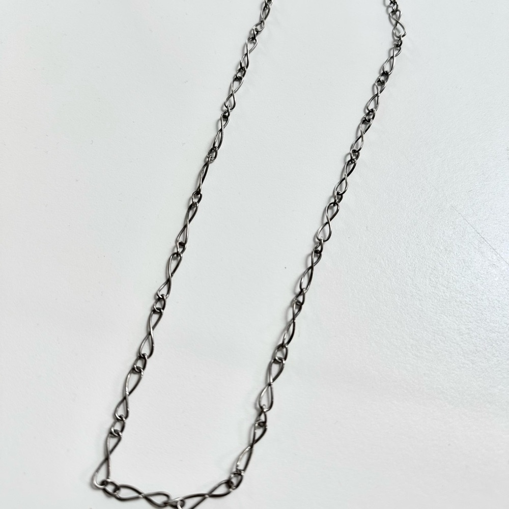 Unisex Vintage 925 Sterling Figure 8/Infinity Chain - 20”
